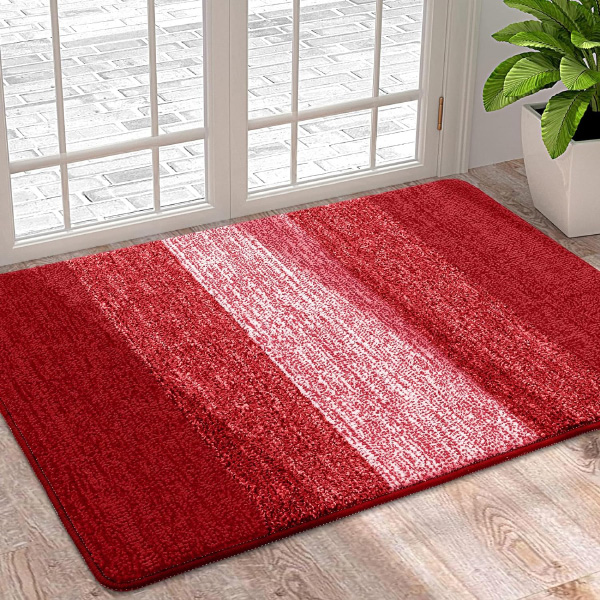 Dirt Trapper Door Mat, Super Absorbent Washable Non-Slip Soft Floor Mats For Inside