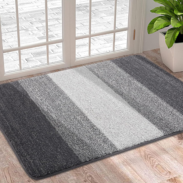 Dirt Trapper Door Mat, Super Absorbent Washable Non-Slip Soft Floor Mats For Inside