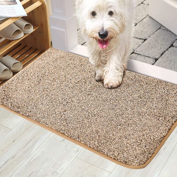 Doormat Non-Slip Machine Washable Dirt Trapper Doormat for Indoor and Covered Outdoor