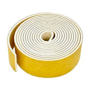 Expanded Silicone Strip White Self Adhesive 5m Long