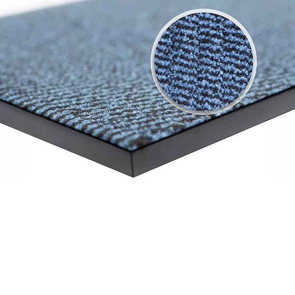 Heavy Duty Non Slip Blue/Black Rubber Mats Hard Wearing For Indoor And Outdoor