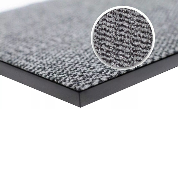 Non Slip Grey/Black Rubber Hard Wearing Mats For Indoor And Outdoor