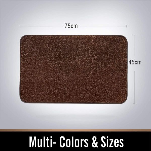 Polyester Dirt Trapper Doormat Non Slip Entrance Rug for Front Door Super Absorbent, Machine Washable