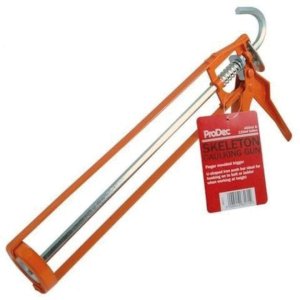 Silver & Orange Skeleton Caulking Gun 